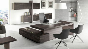 JERA - Low office storage unit with hinged doors by Las Mobili - view 3